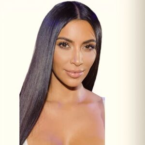 Trendy fashion style  middle part human hair wig 18/20”